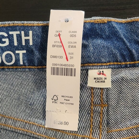 JCREW Full Length Demi Boot Denim Jeans Womens 31 NEW $128 - Picture 11 of 11